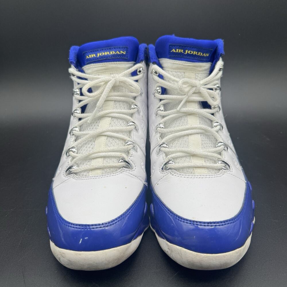 Size 11 - Air Jordan 9 Retro Kobe Blue White Yellow Leather (302370-121) - Picture 3 of 10